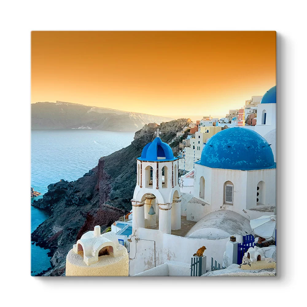 Santorini Ada Tablosu - Model 3
